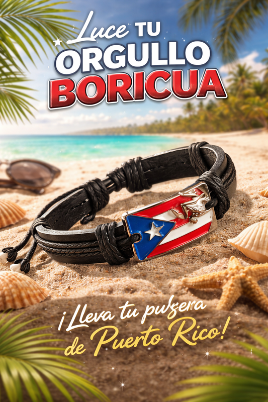 Pulsera Ajustable de Puerto Rico