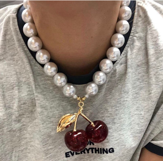 Sweet Cherry Pearl Chain