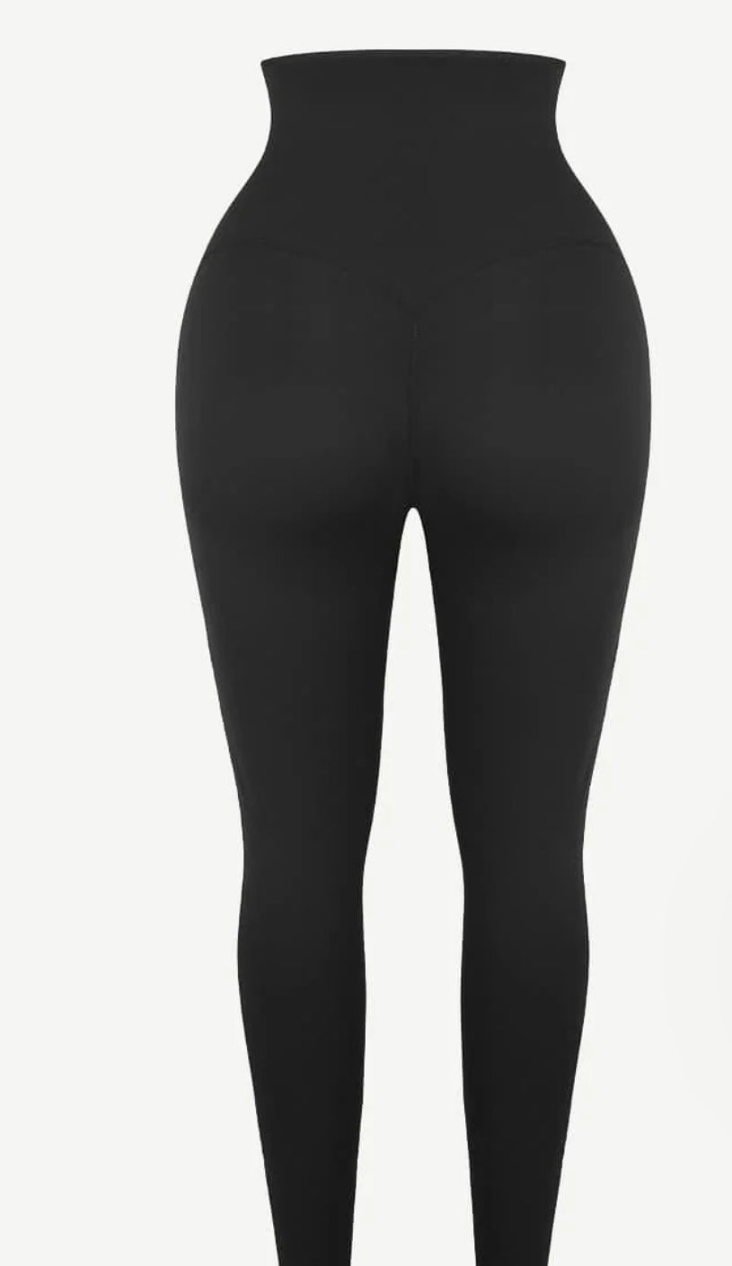 PowerSculpt Shaping Leggings with Waist Trainer and Butt Lift