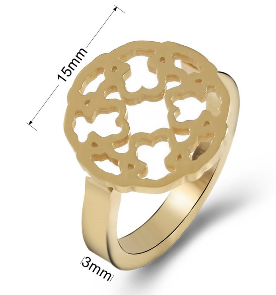 Golden Bear Hug Ring