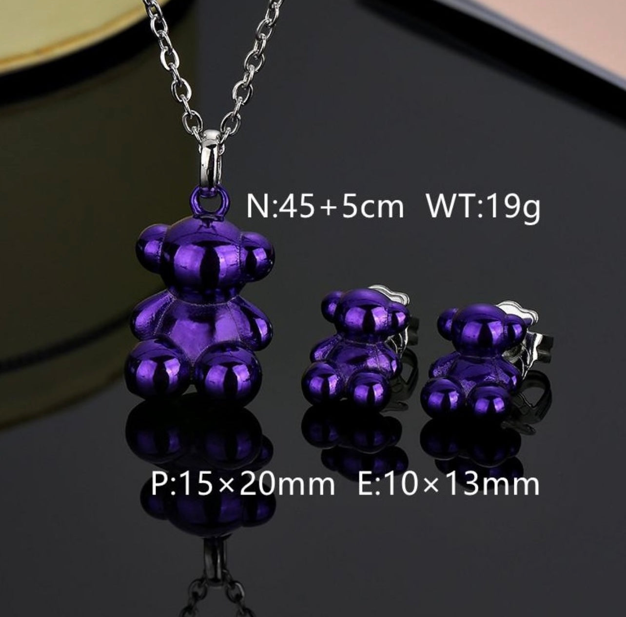 Purple Luxe Bear Duo