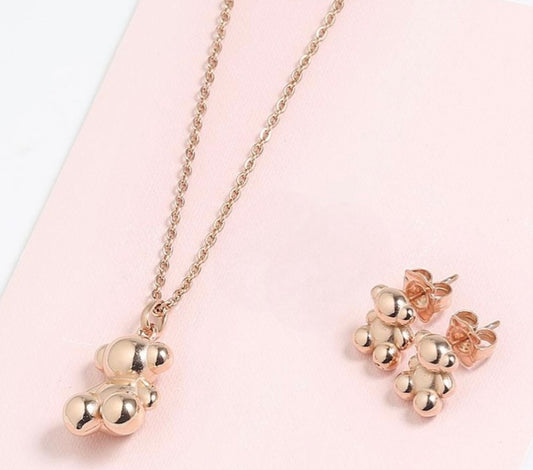 Rose Gold Luxe Bear Set