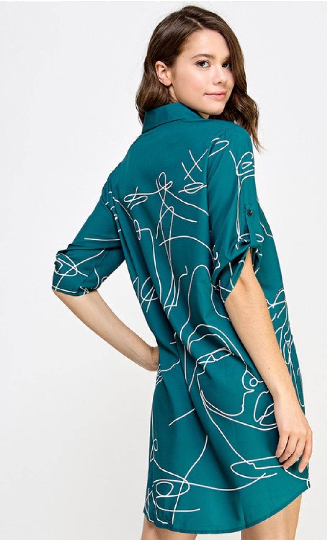 Bold Shine  Half Sleeve Graphic Tunic