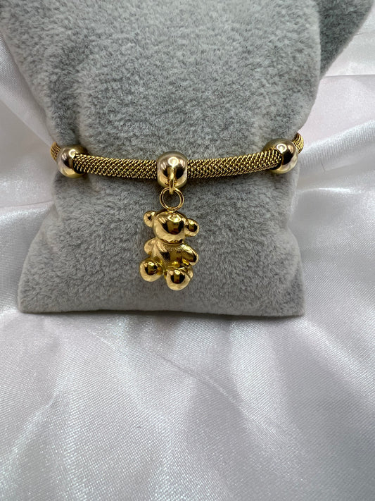 Gold Bear Bracelet