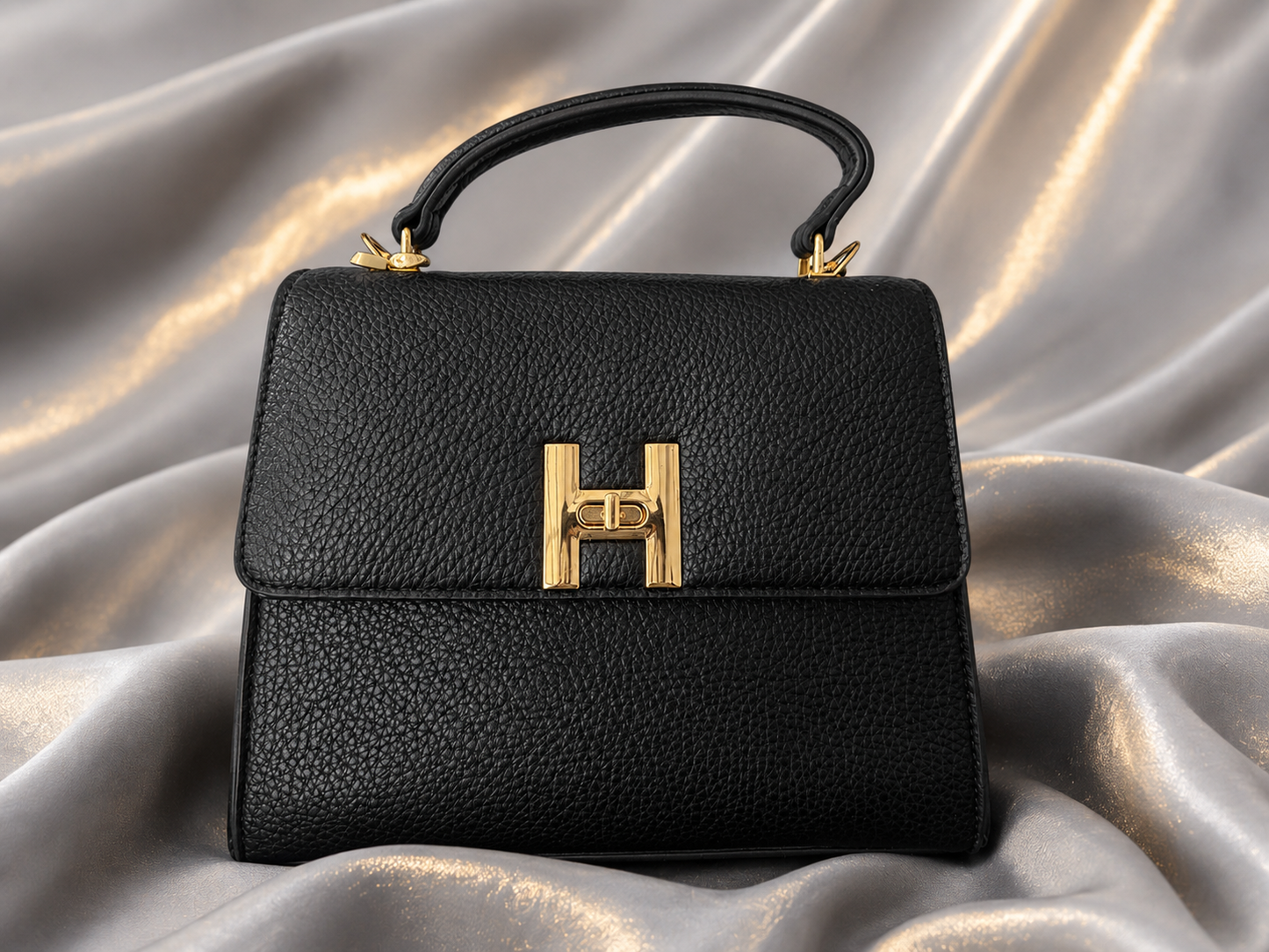 Elegant Handbag Set with Matching Wallet