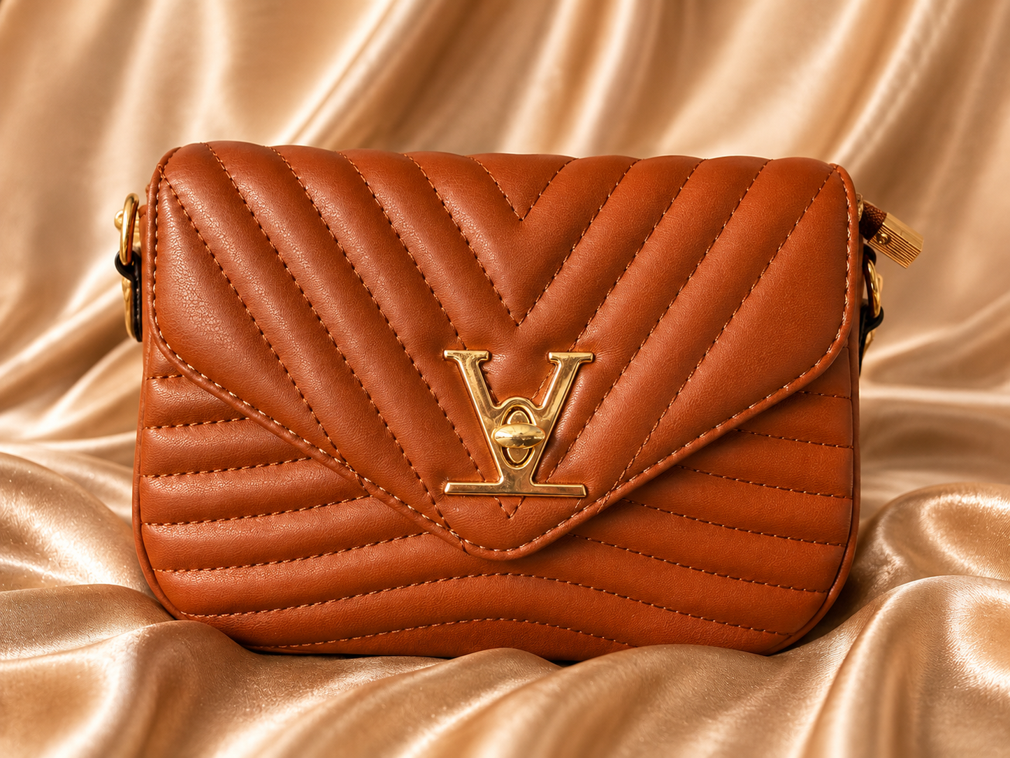 Quilted Crossbody Bag with Matching Coin Purse