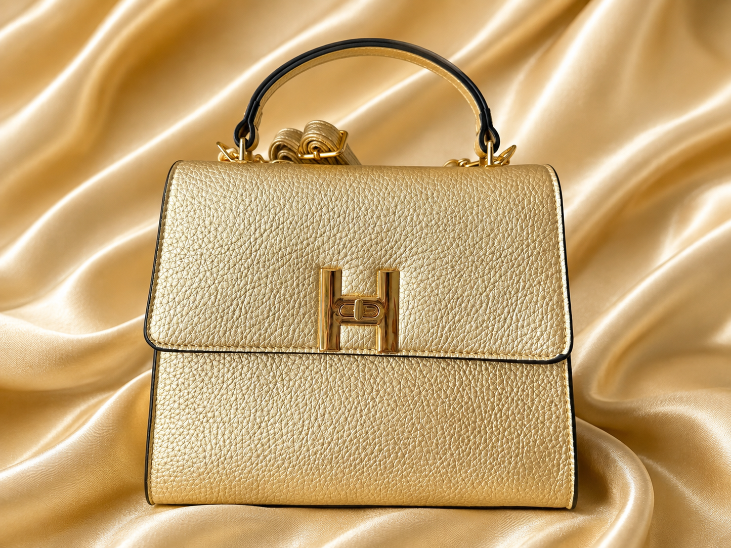 Elegant Handbag Set with Matching Wallet