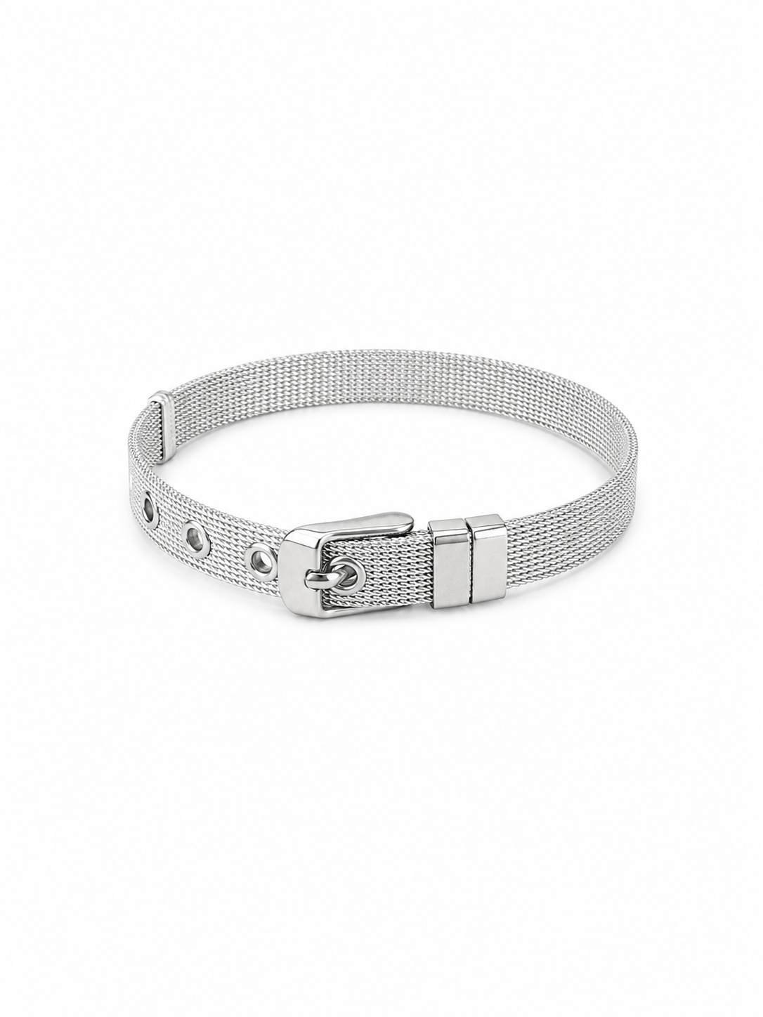 Stainless steel mesh buckle bracelet