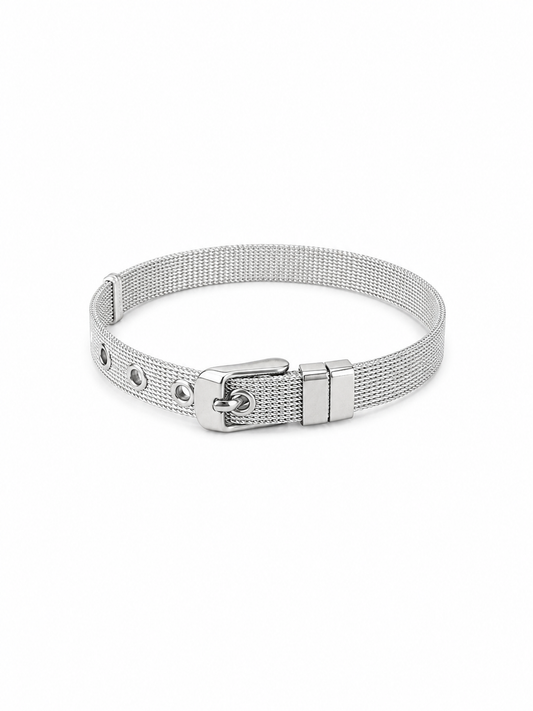 Stainless steel mesh buckle bracelet