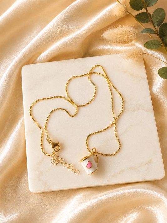 Charming coffee Pendant Necklace