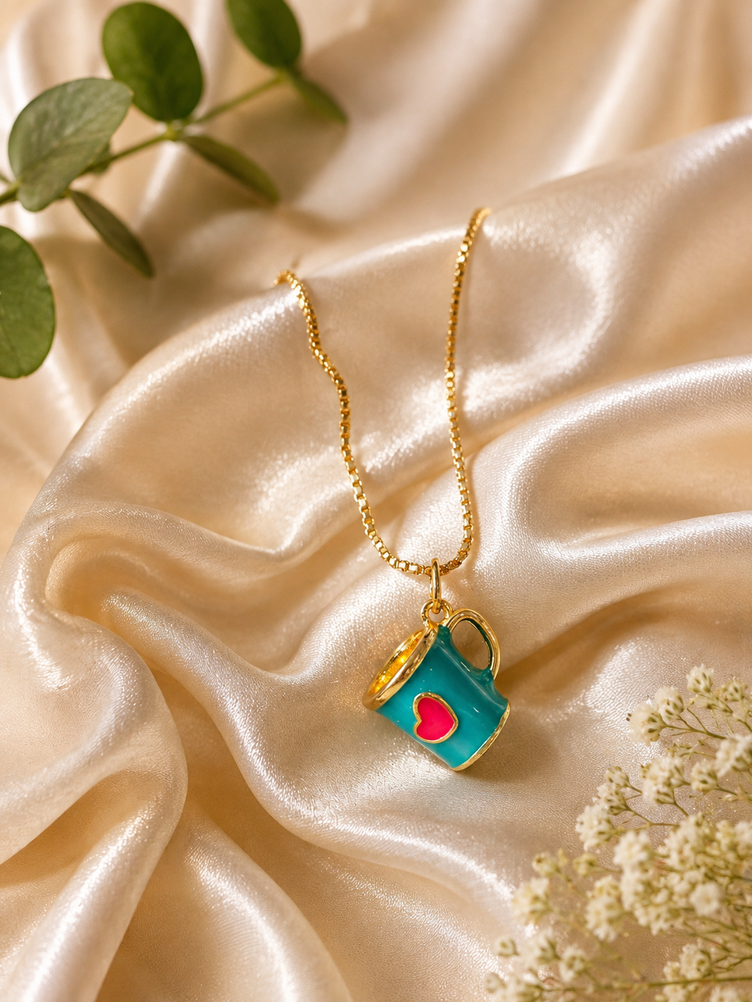Charming coffee Pendant Necklace