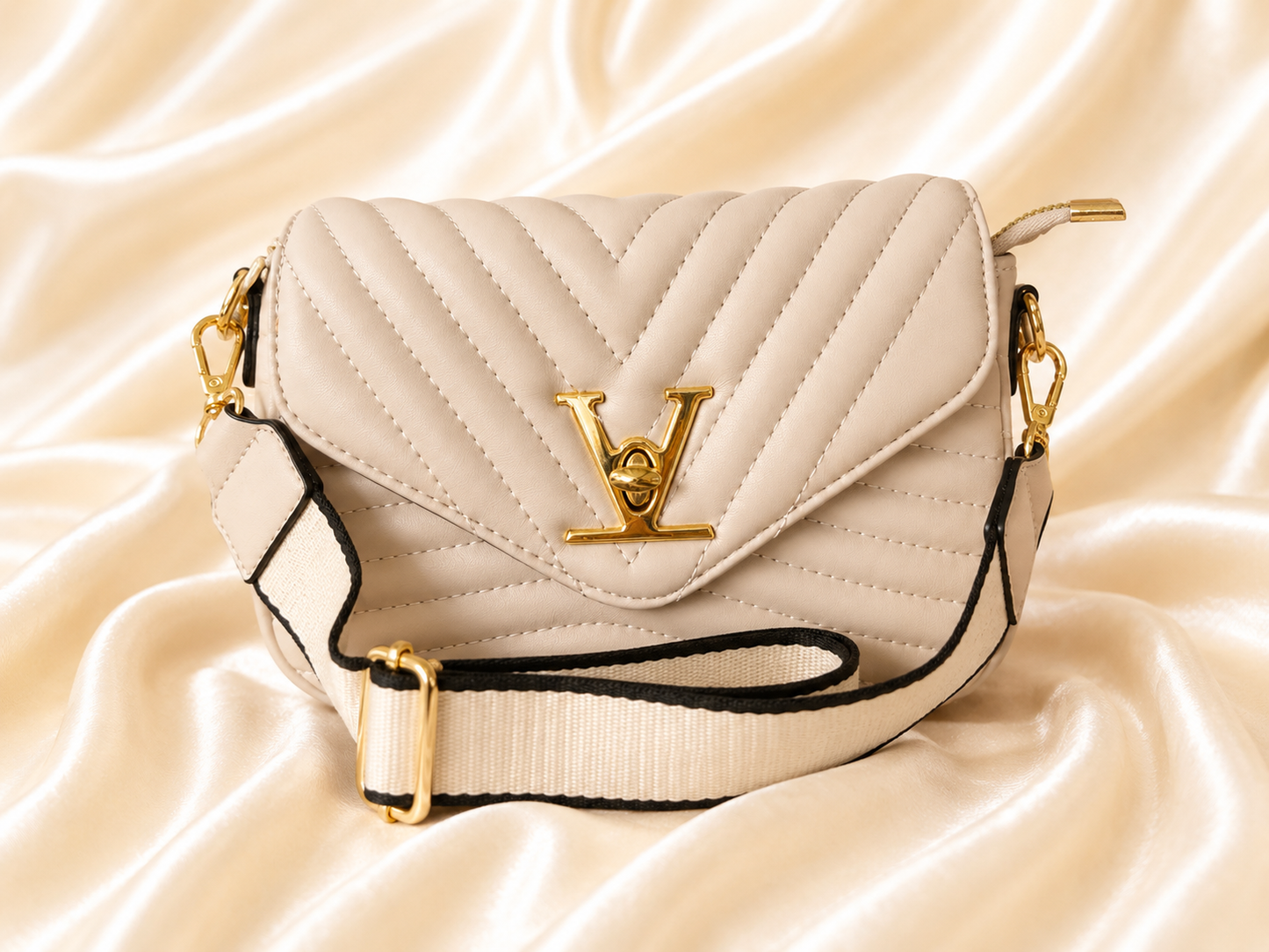 Quilted Crossbody Bag with Matching Coin Purse