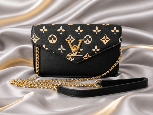 Monogram Chain Crossbody Bag